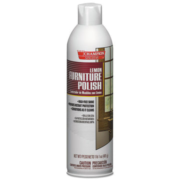 Chase Products Champion Sprayon Furniture Polish, Lemon, 17 Oz Aerosol Spray, 12-carton freeshipping - TVN Wholesale